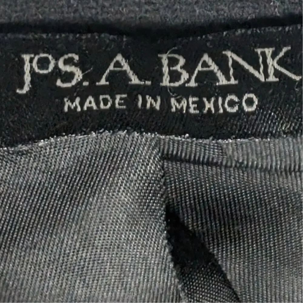 Jos A Bank 42R Cashmere Blazer Mens Gordon Black Two Button Sport Coat Jacket